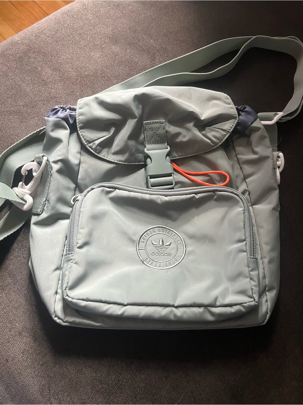 Adidas Sage Green Mini Backpack